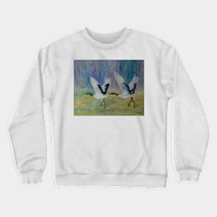 White cranes Crewneck Sweatshirt